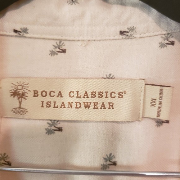 Boca Classics Islandwear 100% Silk Shirt, Short Sleeve Sz XXL - Picture 2 of 11